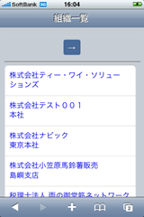 iPhone 組織一覧