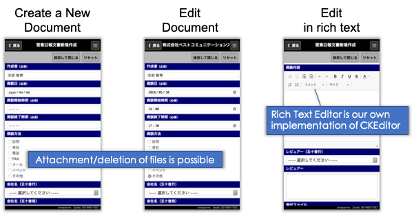 You can create/edit documents on your smart device!